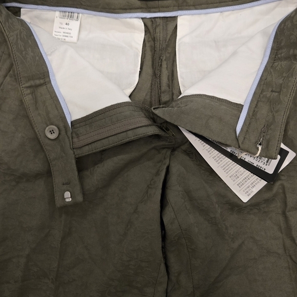 Cappellini Mid Rise Green Floral Print Dress pants Size 8 NEW - Picture 9 of 16